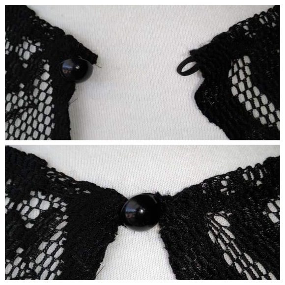 Black Lace Backless Bodycon Dress with Lining - Picture 8 of 8